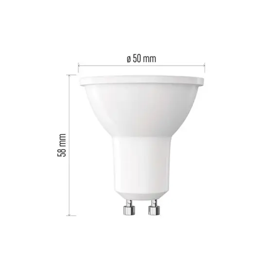 EMOS ZQ8E23 žárovka LED CLS MR16 4W (39W), 450lm, GU10 NW