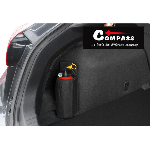 COMPASS držák na hasící přístroj 1kg, 10*27,5*10cm, kapsa 8,5*20cm, suchý zip 10*27,5cm, 06284