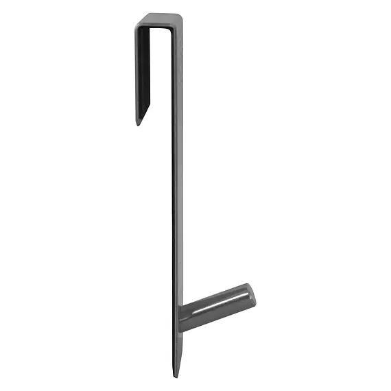 věšák na dveře 6*20cm NEREZ, stříbrný, 280332