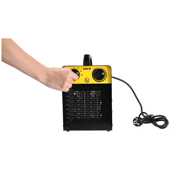 DEDRA ohřívač vzduchu 230V, 25/1000/2000W, proud vzduchu 148 m3/h., PTC keramické tělěso DED9930C1