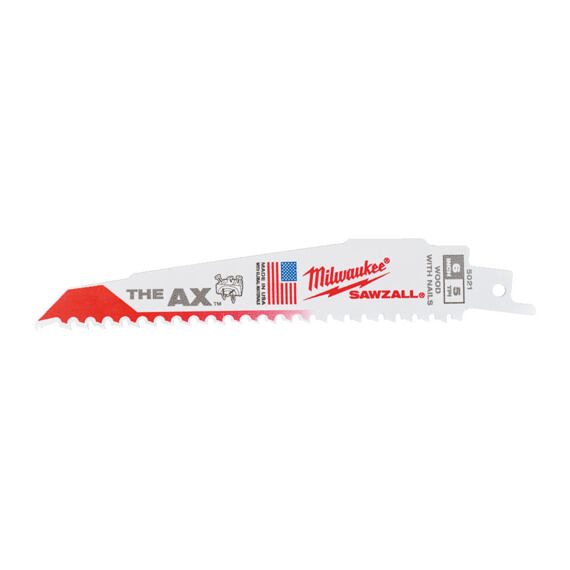 MILWAUKEE 48475021 pilky do ocasky, The AX 150*5/TP, síla 1,6mmi, dřevo, dřevo s hřebíky, plasty 5ks