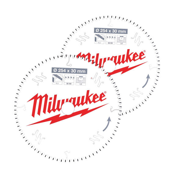 MILWAUKEE 4932479576 pilové kotouče 2ks, 254*30mm, 1*60z + 1*80z (4932471320+4932471318)