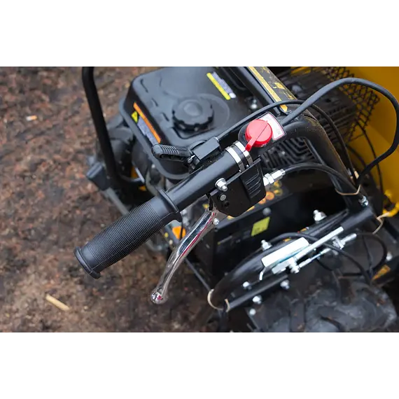 PROTECO motorový přepravník - DUMPER s radlicí na sníh, 6,5HP, 4x4, 400kg, 240l, 51.03-KM-400-RAD