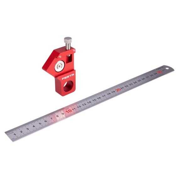 FESTA měřítko 300mm s magnetickým posuvným dorazem, úhly 90°/45°, NEREZ, 14413