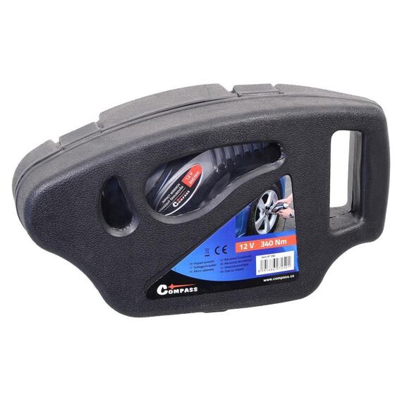 COMPASS rázový utahovák 12V, 100W, 340Nm, do zásuvky autozapalovače, 07250