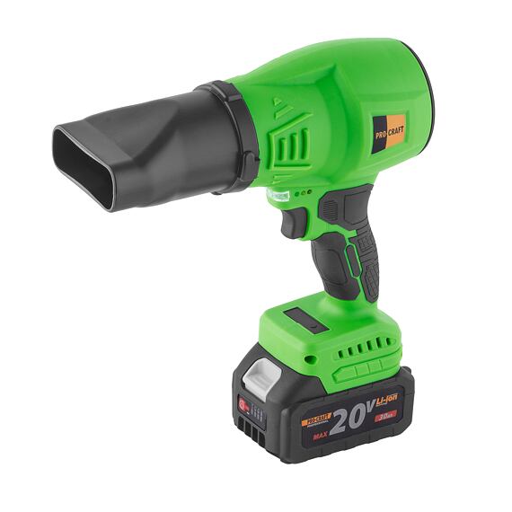 PROCRAFT PB18 aku fukar 20V/3Ah, rychlost vzduchu 164 km/hod., bezuhlíkový motor