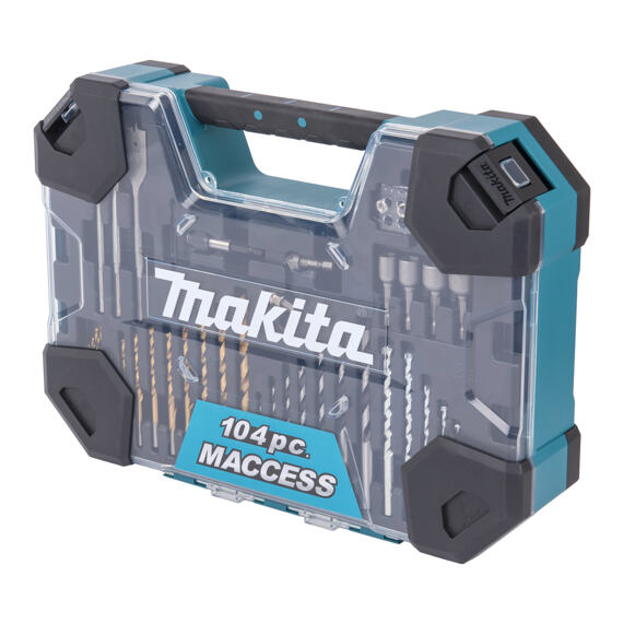 MAKITA E-22604 sada bitov, vrtákov a príslušenstva 104 ks, PH kufor (old=D-31778)