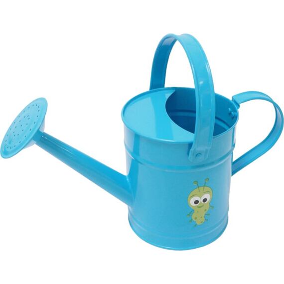 konvička zahradní dětská 1,6l, kovová, modrá, 1950486