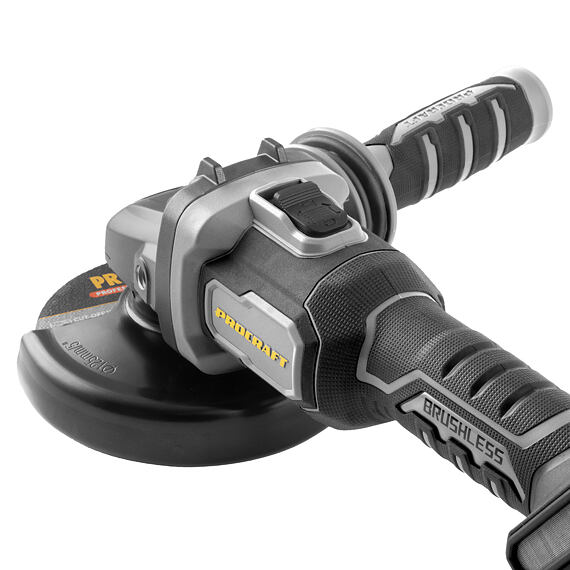 PROCRAFT INDUSTRIAL AG125B-1B-C aku bezuhlíková úhlová bruska 20V/4Ah, 3 rychlosti, kufr