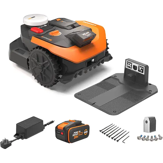 WORX Garden WR365E robotická sekačka VisionRTK stereo, řízená GPS signálem a kamerou