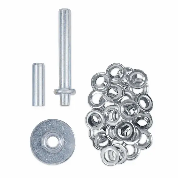 KREATOR nýtovací nástroj 12,5mm + 30ks nýtovací kroužky 12,5mm, KRTH62509
