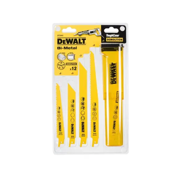 DeWalt DT2441L-QZ sada 12 pilových plátků na dřevo a kov