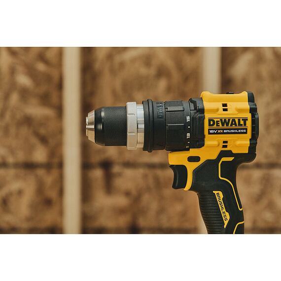 DeWalt DCD803NT aku bezuhlíková příklepová vrtačka a 4 výměnné hlavy 18V, 73Nm, kufr TSTAK, bez aku