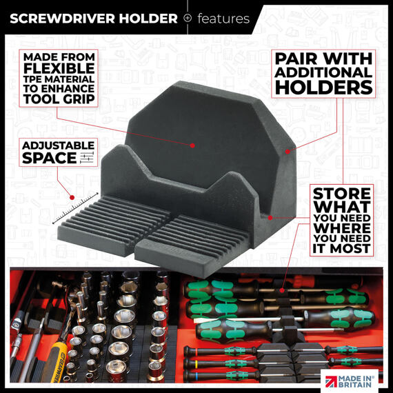 StealthMounts Drawer Hive držák šroubováků TPE, do zásuvek, 10ks