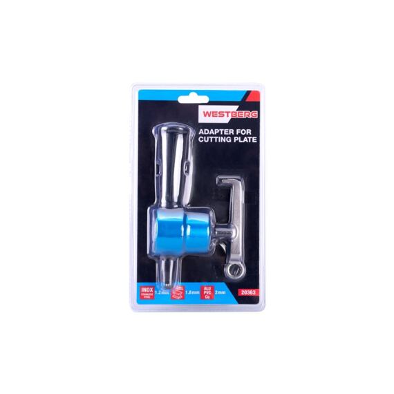 WESTBERG prostřihovač plechů do vrtaček, max.síla 1,2 nerez/1,8 ocel/ 2,0mm Al, PVC, Cu, 20363