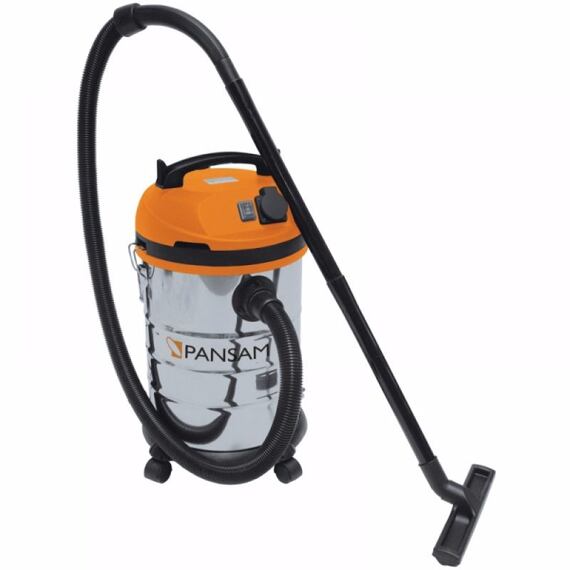 PANSAM vysavač průmyslový 1400W, 30l, zásuvka pro nářadí, mokré vysávání A065020