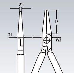 KNIPEX kleště s kulatými čelistmi 160mm 2201160