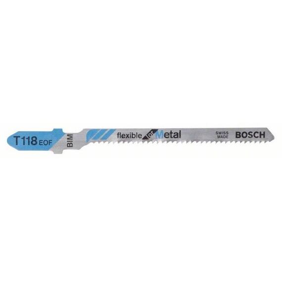 BOSCH 2608634237 pílky do priamočiarej píly T118EOF 83mm, kov, oblúk 5ks