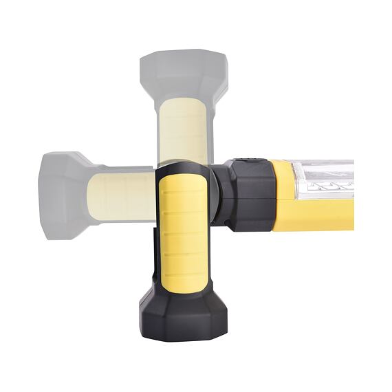 EXTOL LIGHT lampa montážna 75cm, 1200lm, rotačná a kĺbová, 6*AA, magnety 43157