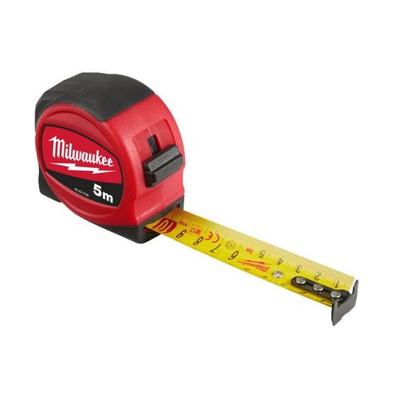 MILWAUKEE 48227706 zvinovací meter 5m, S5/25 SLIMLINE, trieda presnosti II.