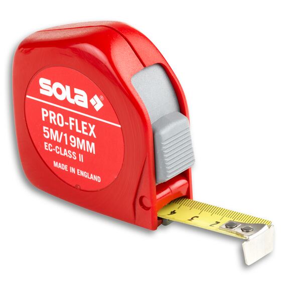 SOLA Pro-Flex PF 5m svinovací metr, 19mm, ABS plast, třída přesnosti II.