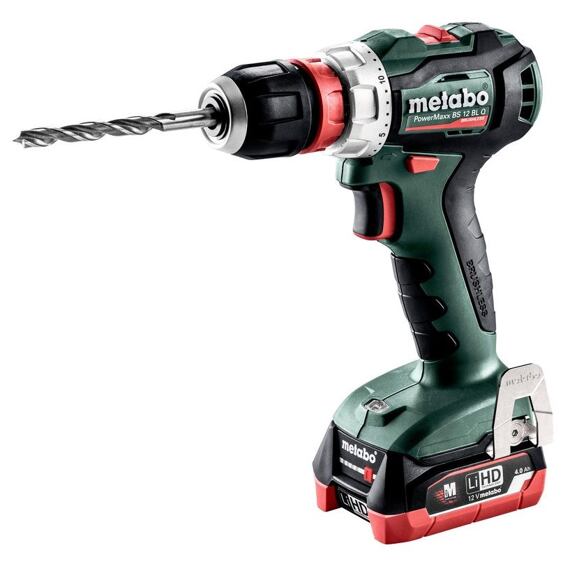 METABO PowerMaxx BS 12 BL QUICK  aku vrtačka 12V/2*4Ah, 45Nm, 0-500/1650 ot./min