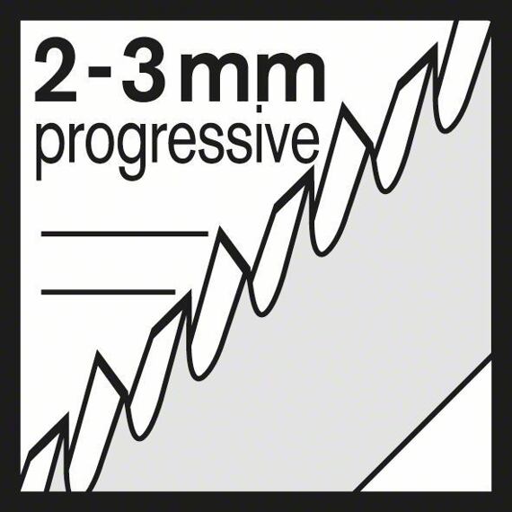 BOSCH 2608633528 pílky do priamočiarky T234X 117mm, drevo, vláknité dosky 5ks