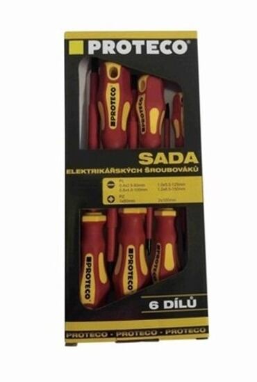 PROTECO sada šroubováků elektrikářských 6-dílná PL+PZ v krabici 10.07-990-10