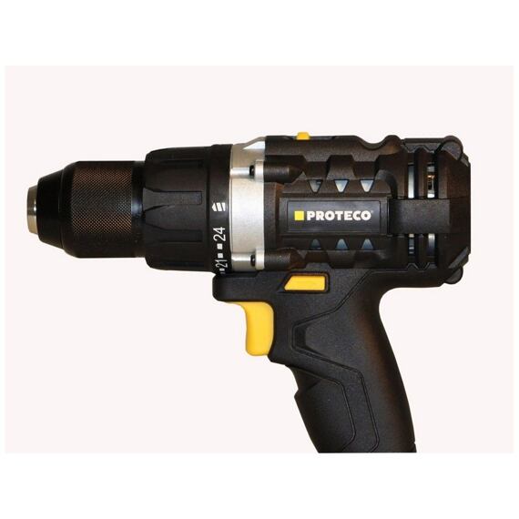 PROTECO aku vrtačka 20V/1*2Ah, 50Nm, 0-450/1700 ot./min 51.10-AV-20-01