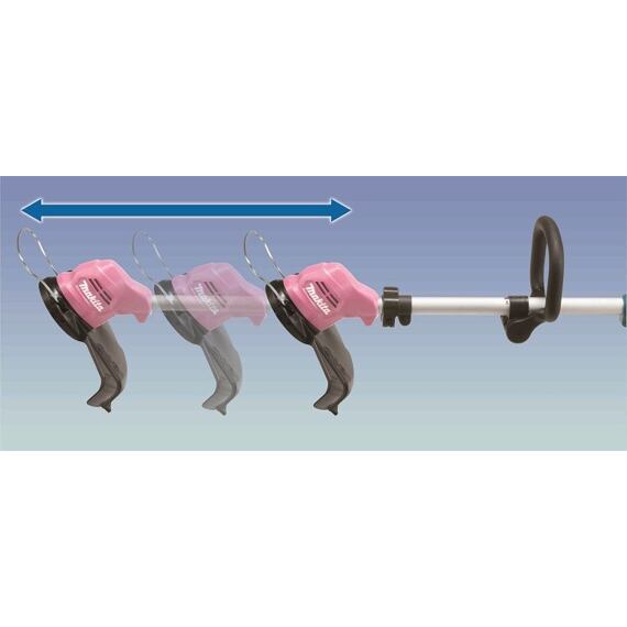 MAKITA UR100DSAP aku strunová kosačka CXT 12 V/2 Ah, ružová