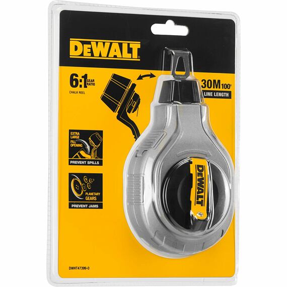 DeWalt DWHT47399-0 značkovací šňůra 30m, Al pouzdro, převod 6:1