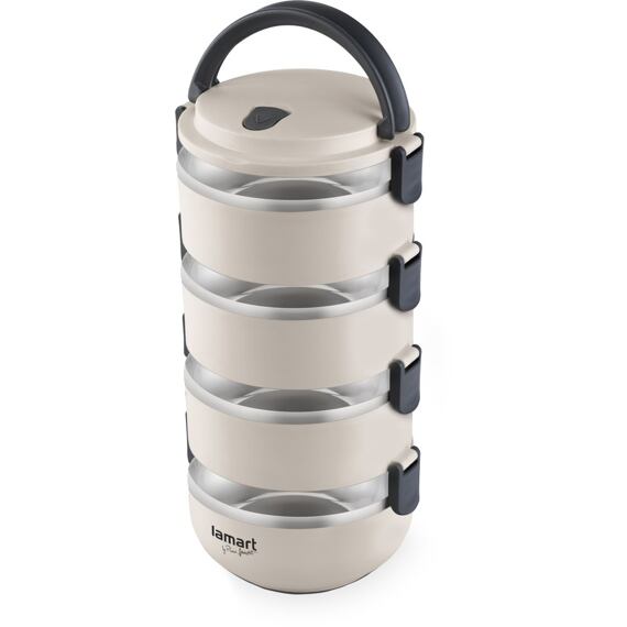 LAMART LT6024 termojídlonosič 4-dílný PH+NEREZ, 2,4l