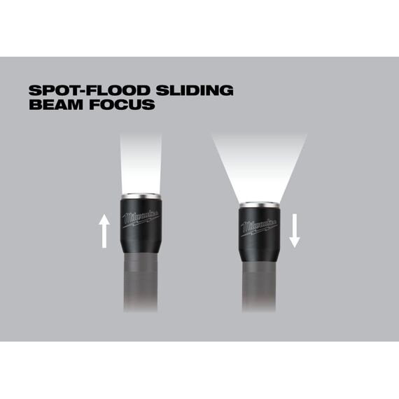 MILWAUKEE L4 FMLED aku ručná lampa 4V/2,5Ah, 800lm, dosvit až 150m, IP67