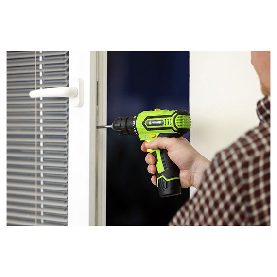 FIELDMANN FDV 10252-A aku vrtačka 12V/2*1,3Ah, 25Nm, 0-350/1350 ot./min.