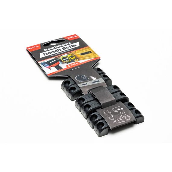 StealthMounts držiak náradia na priskrutkovanie Bench Belt, čierny