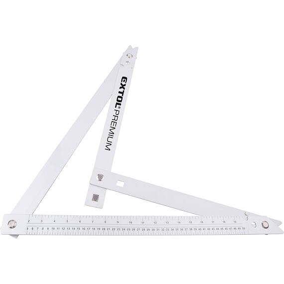 EXTOL PREMIUM uholník stavbársky skladací 600mm, Al, 8825109