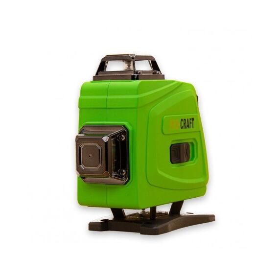 PROCRAFT laser křížový, ZELENÝ, samonivelační, linka 1cm nad zemí, aku 3,7V/4Ah, držák, LE-4G