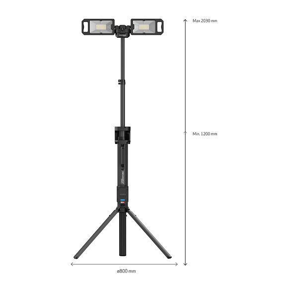 SCANGRIP TOWER 5 CONNECT reflektory LED 2ks na stativu do 2m, 5000lm, systém CONNECT pro adaptéry