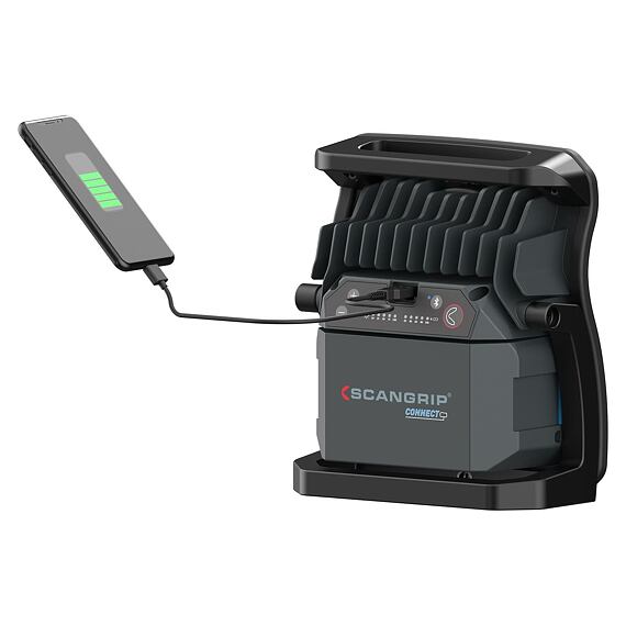 SCANGRIP NOVA 4 CONNECT aku LED reflektor 4000lm, robustné prevedenie, powerbank, IP65, 6101C