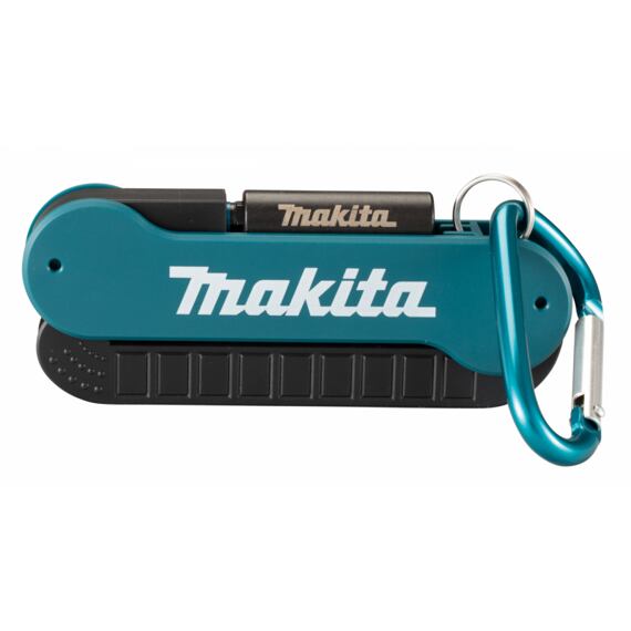 MAKITA E-12005 sada bitů Impact Black PH+PZ+TRX 9-dílná, magnetický držák bitů. pouzdro s karabinou