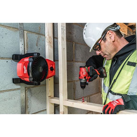 MILWAUKEE M12 AF-0 aku ventilátor 12V, pr.150mm, 3-rýchlostný, otočenie o 360°, bez batérie