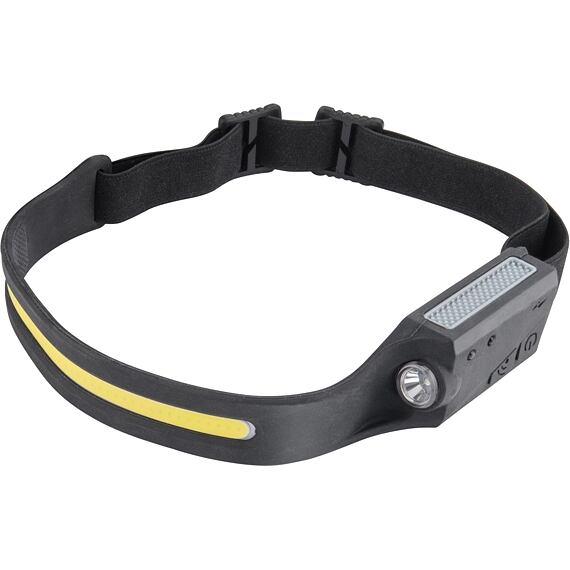 EXTOL Light čelovka LED COB XPE, 350lm, IR čidlo, USB nabíjení, 3,7V/1,2Ah, 43186