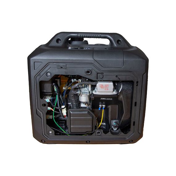 PROTECO elektrocentrála invertorová 2*230V, max. výkon 2kW, trvalý výkon 1,8kW, hmotnost 18kg