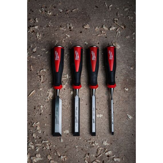 MILWAUKEE 4932479897 sada dlát 4ks, (6,12,19,25mm), celokovové jádro, kovová koncovka