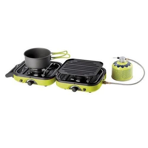 MEVA KP22003 vařič kartušový DUAL COMPACT, dva hořáky, možnost složení, kartuše KP02006 nebo KP02007