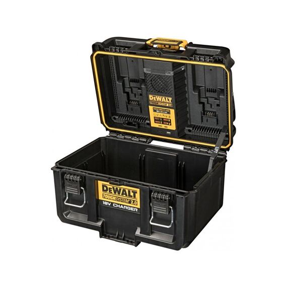 DeWalt DWST-83471 nabíjací box/dvojitá nabíjačka 18V a 54V, 2*USB port, ToughSystem 2.0