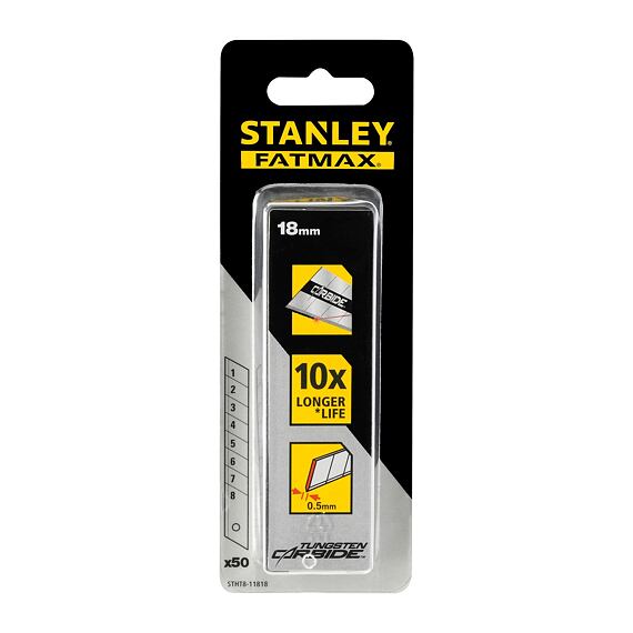 STANLEY STHT8-11818 čepel ulamovací karbidová 18mm, balení 50ks