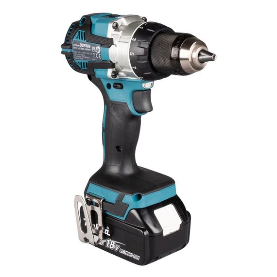 MAKITA DDF489RTJ aku bezuhlíkový šroubovák 18V/2*5Ah LXT, 73Nm, 0-550/1800 ot./min., MAKPAC