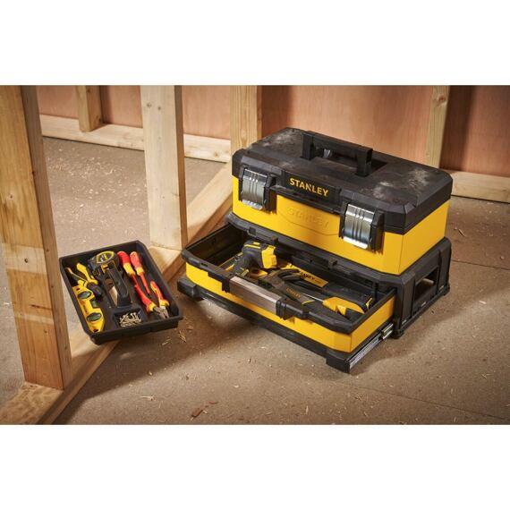 STANLEY 1-95-829 box kovoplastový na náradie so zásuvkou, kovové pánty