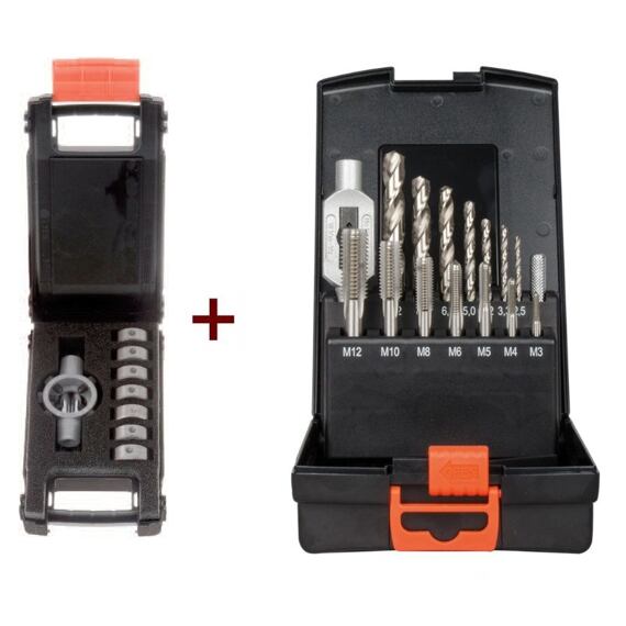 PROJAHN set strojní závitníky M3-M12 HSS-G s vrtáky + závitová očka M3-M12 HSS-G, 99989